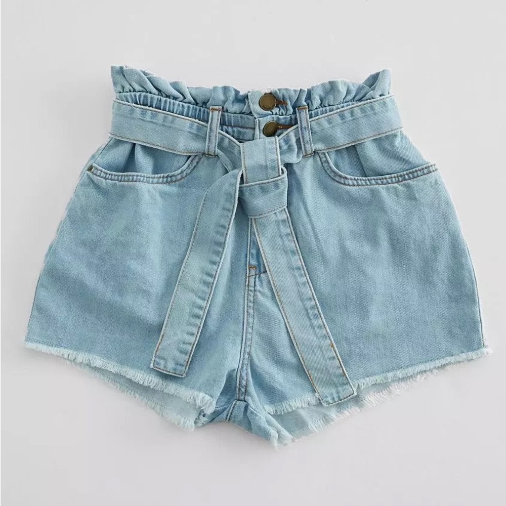 Billabong “Take a Walk” Paperbag Shorts, Medium